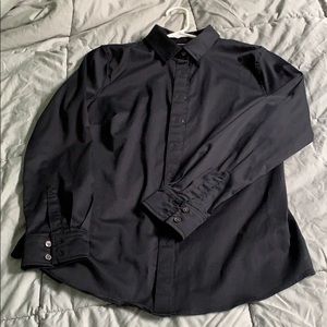 Banana Republic tailored fit black Sz 10P shirt